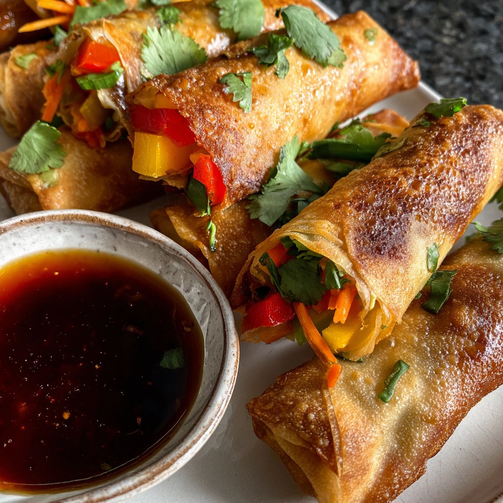 Super Bowl Veggie Spring Rolls