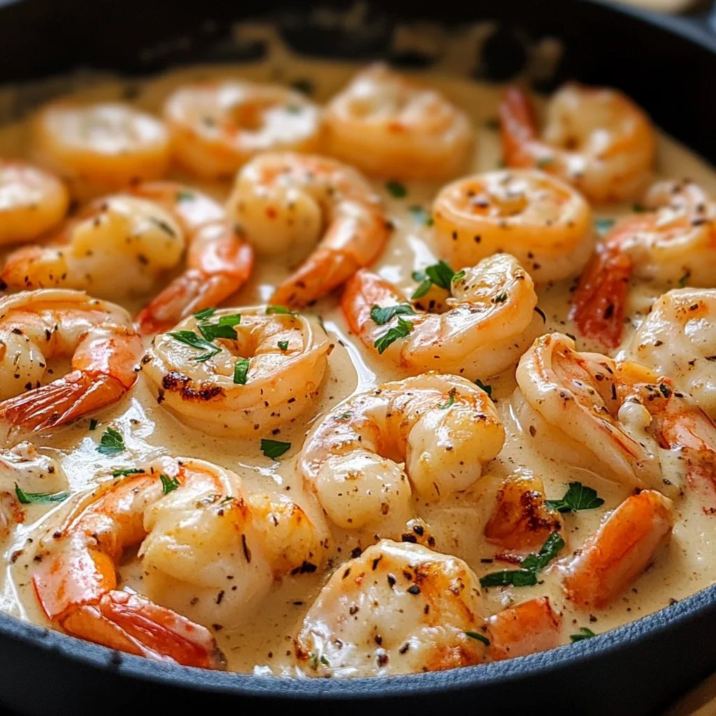 Easy Creamy Garlic Shrimp (15 Minutes)