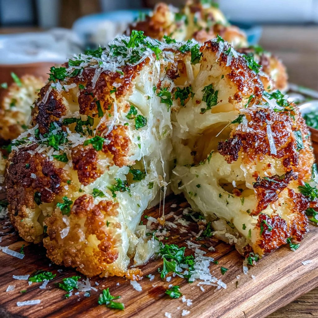 Lemon Parmesan Roasted Cauliflower