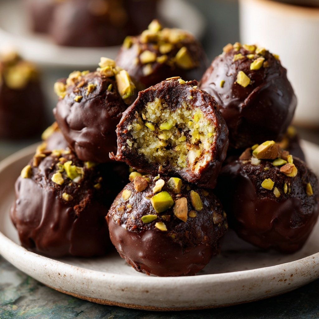 Chocolate Pistachio Coconut Bites