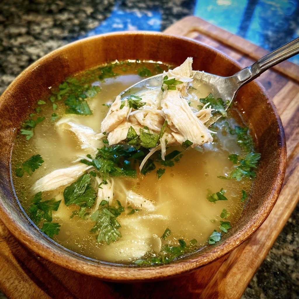 Easy Slow Cooker Chicken Pho-Style Soup