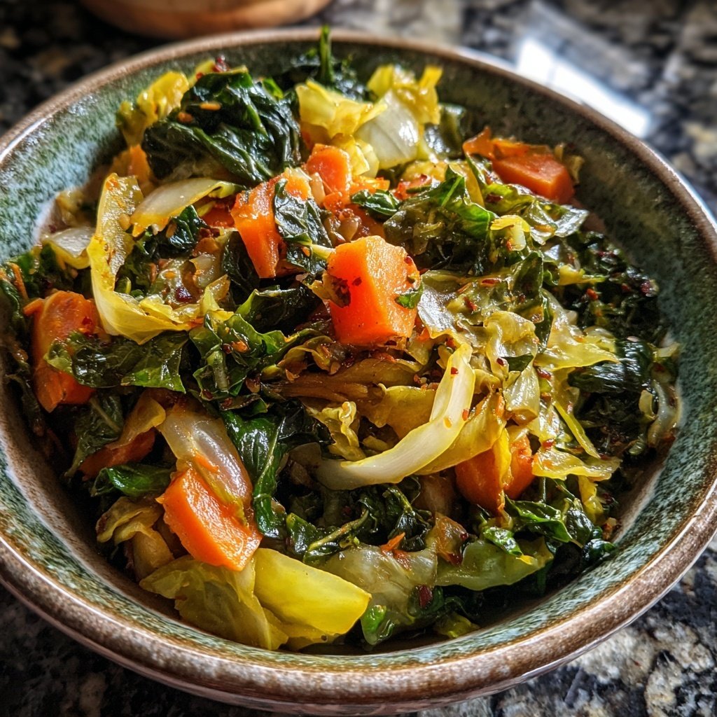 Jamaican Cabbage and Carrot Sauté