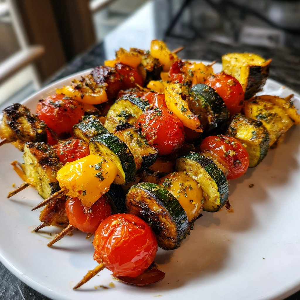 Super Bowl Party Roasted Veggie Skewers