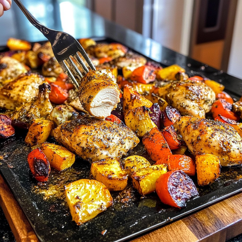 Quick Sheet Pan Chicken and Vegetables Recipe