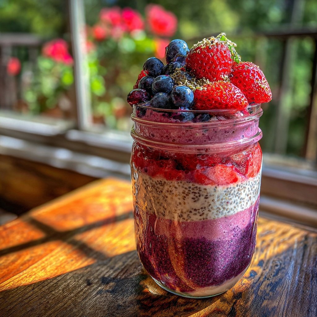 Berry Chia Breakfast Smoothie