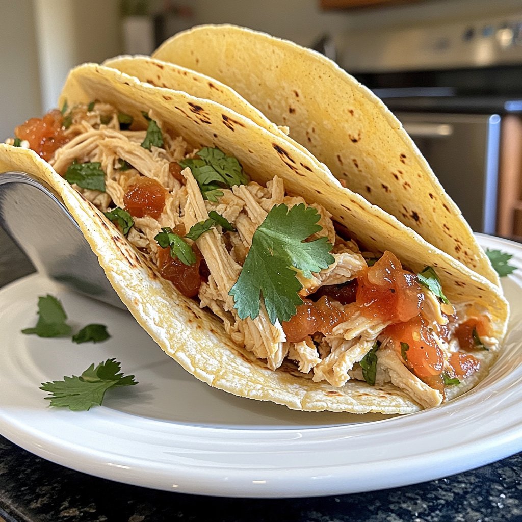 Easy Slow Cooker Chicken Taco Filling