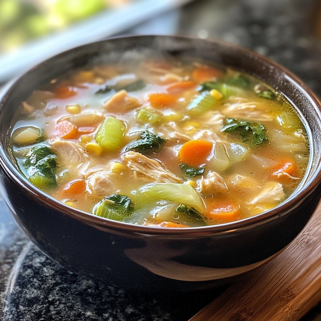 Set-It-and-Forget-It Slow Cooker Chicken Ramen-Inspired Soup