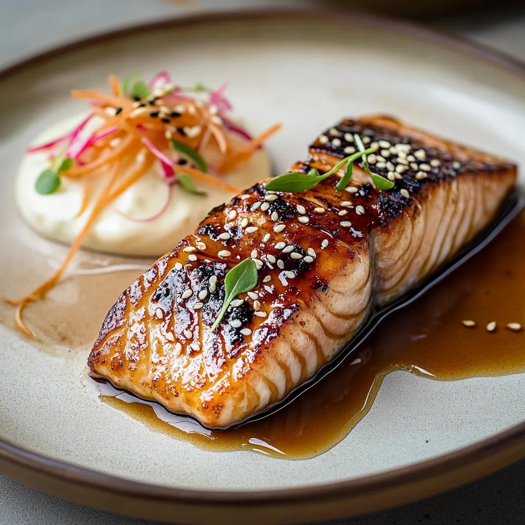 Sake-Glazed Salmon with Sesame Seeds