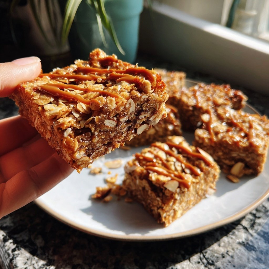 Vanilla Almond Oat Breakfast Squares