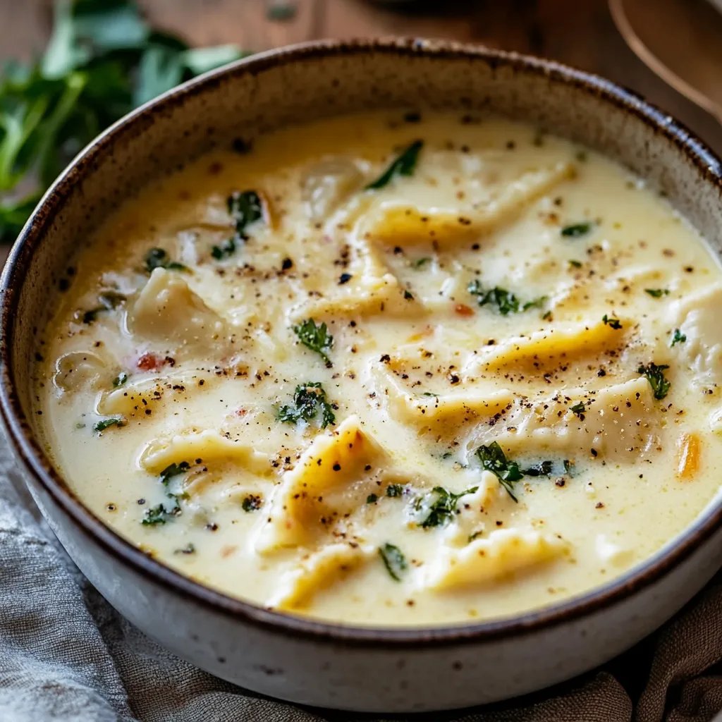 White Lasagna Soup