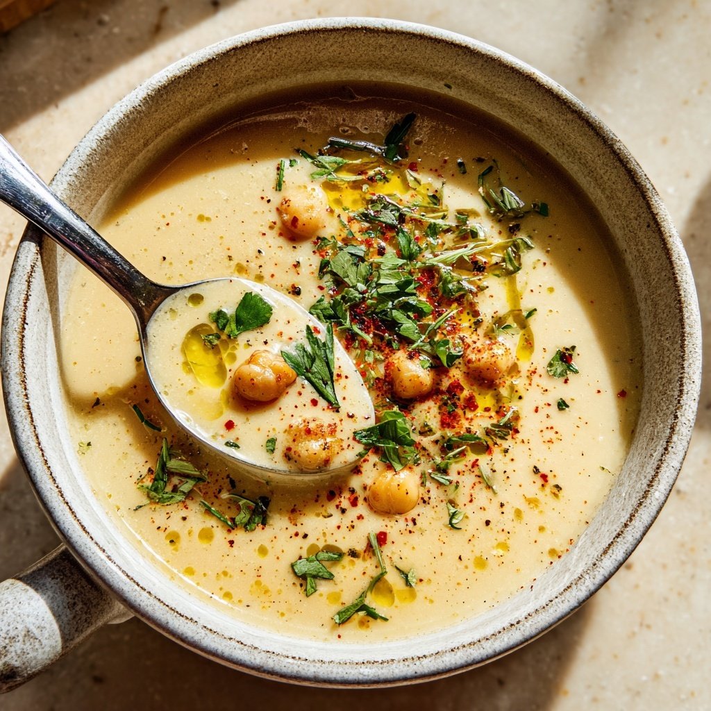 Creamy Lemon Chickpea Soup