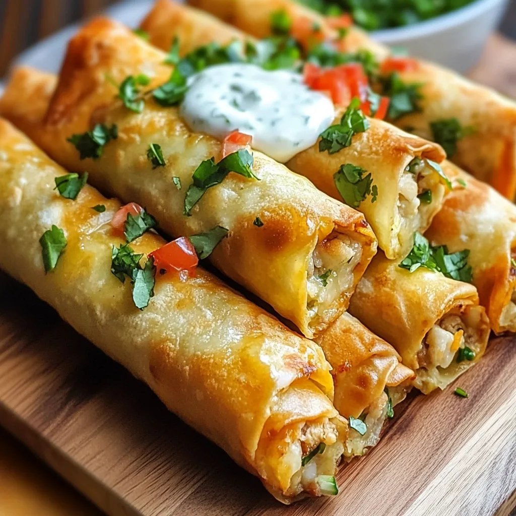 Crispy Chicken Taquitos