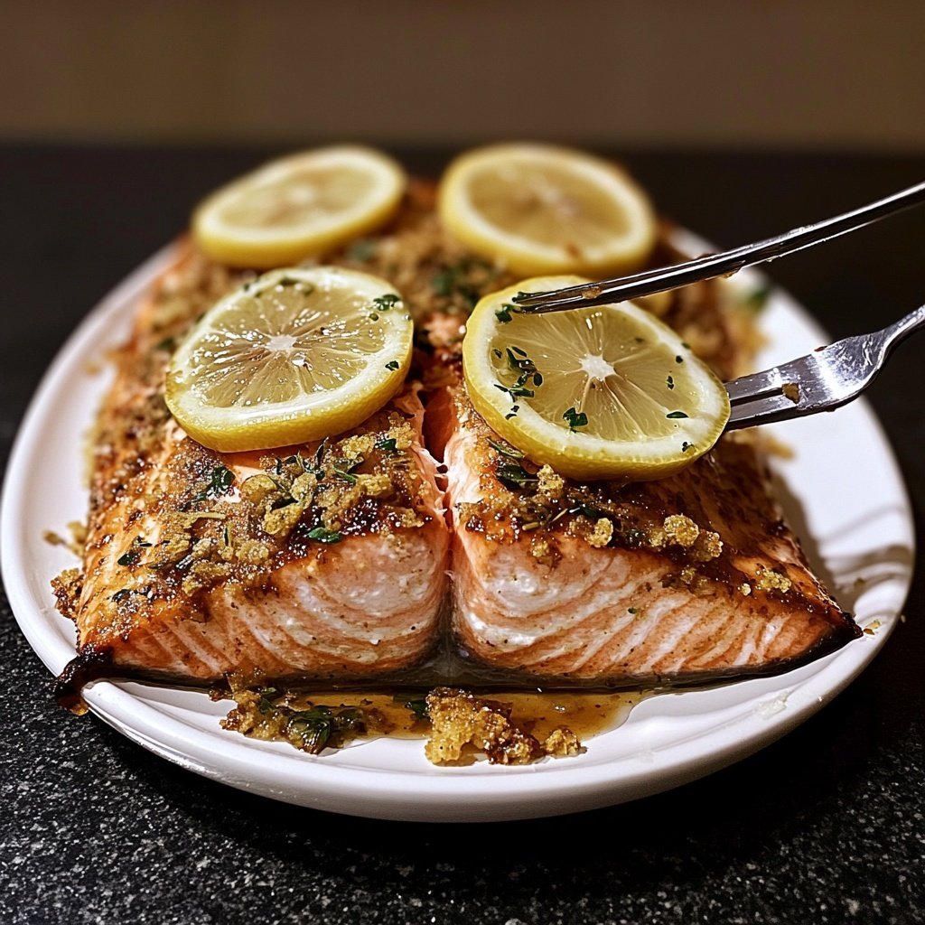 Healthy Baked Salmon with Lemon Recipe